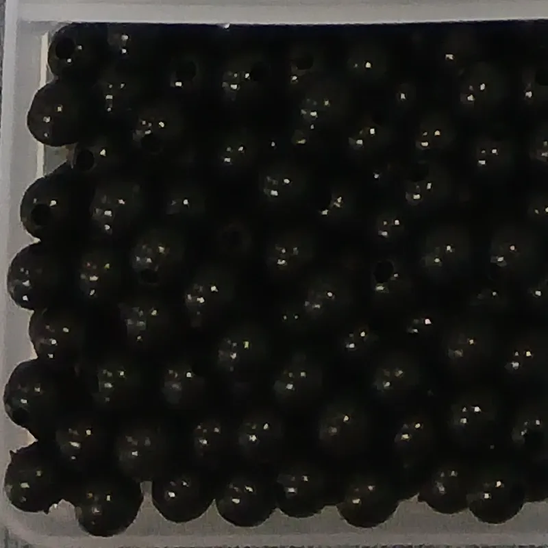 Paquete de perlas negras 6mm