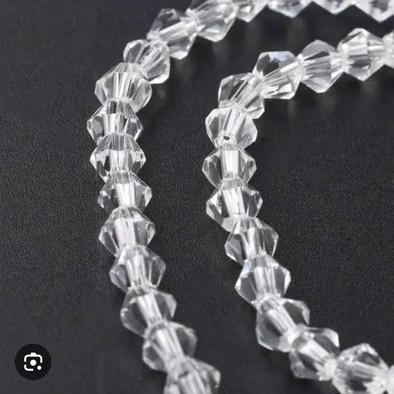 Perlas rombo plásticas 5mm