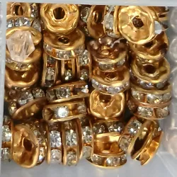 Rondel dorados 8mm