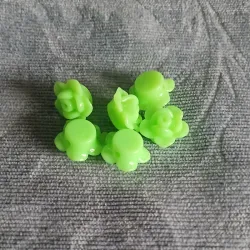 Botón de rosa verde