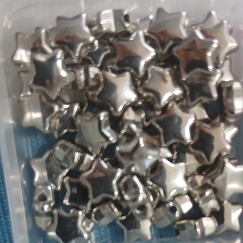 Separador de Estrellas plateados pequeñas
