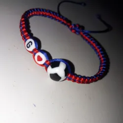 Tejida , separador de pelota , perlas , cuencas