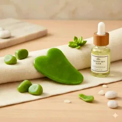 Guasha de cuarzo verde 💚