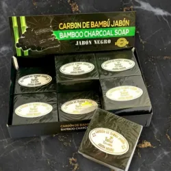 Jabón de carbón de bambú 