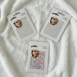 Pegatinas de perlas para cabello y rostro 🤍