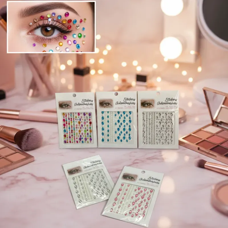 Pegatinas de perlas para cabello y rostro 🤍