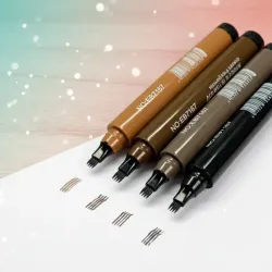 Plumón de cejas efecto microblanding