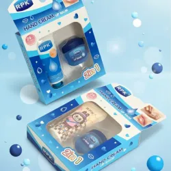 Set de crema de manos y bálsamo de labios🩵