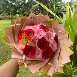Mini buchón Rojo-Rosa