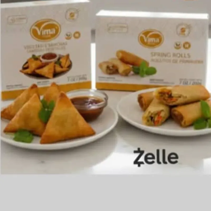 Samosas de Vegetales y Rollitos de Primavera