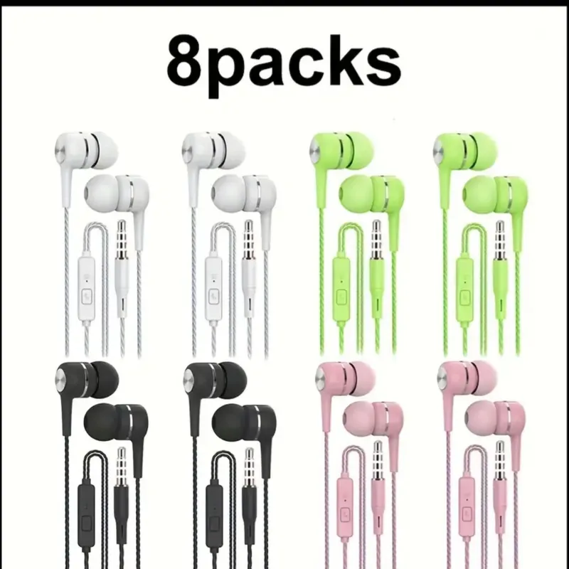 Audífono de cable de colores