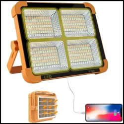 Lámpara Solar Recargable Cuadrada