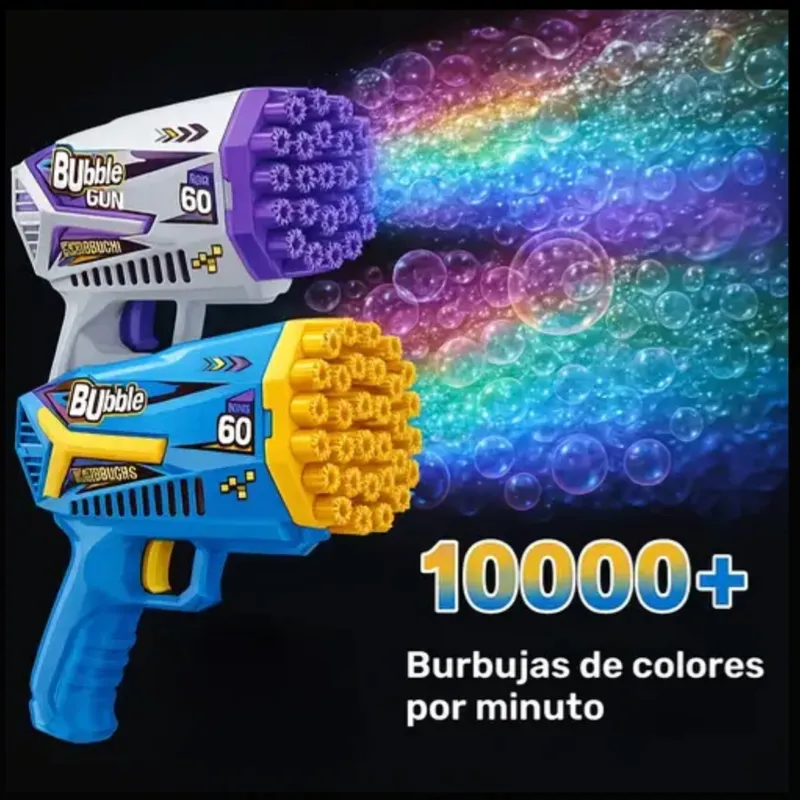 pistola de burbujas