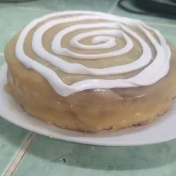 Panetela con crema pastelera