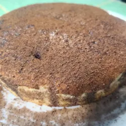 Panetela con cubierta de chocolate