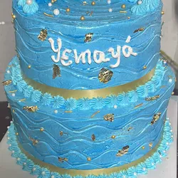 Pastel de 2 pisos para yemayá