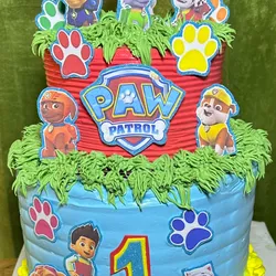 Pastel de 2 pisos Paw patrol