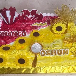 Pastel para oshun y shangó