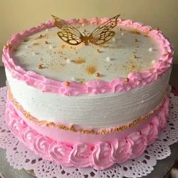 Panetela de nata con leche condensada 