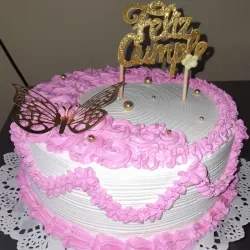 Panetela de nata , relleno d fanguito