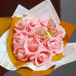 Ramos de rosas eternas en foami