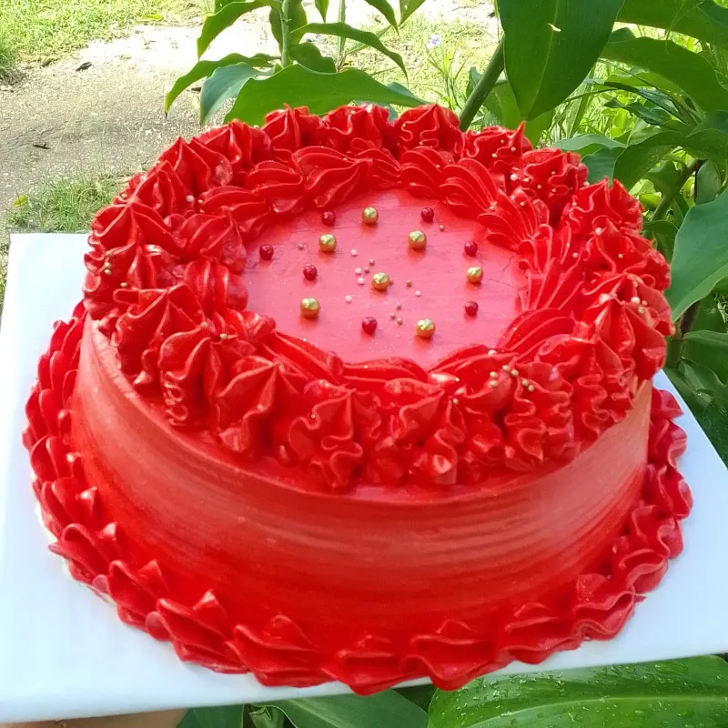 Cake relleno de frambuesa 