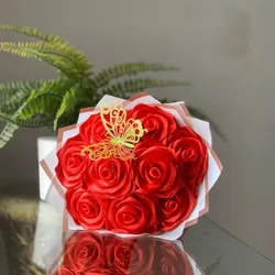 Ramo de rosas eternas 9 flores