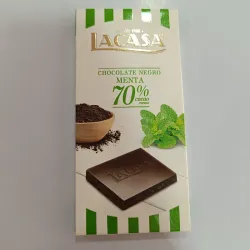 Tableta de chocolate con menta 