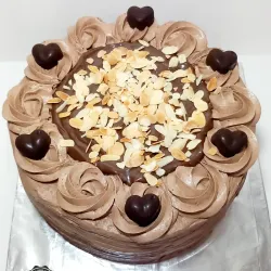 Cake de chocolate con nutella 