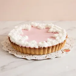 Pay con Crema de Frambuesa