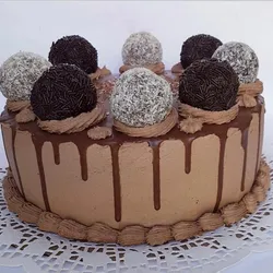 Tarta bombón con trufas 