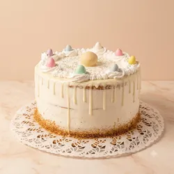 Tarta Semidesnuda de Nata y Chocolate Blanco