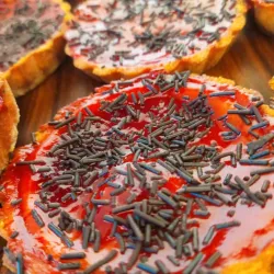 Mini Tarta flan de fresa 