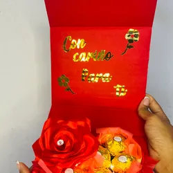 💡🍫 Caja Romántica con Luces