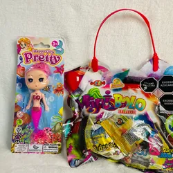 Sirena pequeña+bolsa navideña+ Santa 