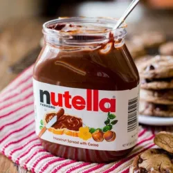 Cake de Nutella vestido de Nata. 