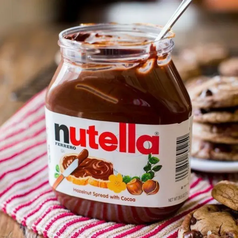 Cake de Nutella vestido de Nata. 