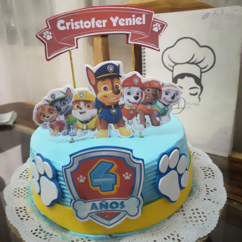 Cake pequeño de Paw patrol. 