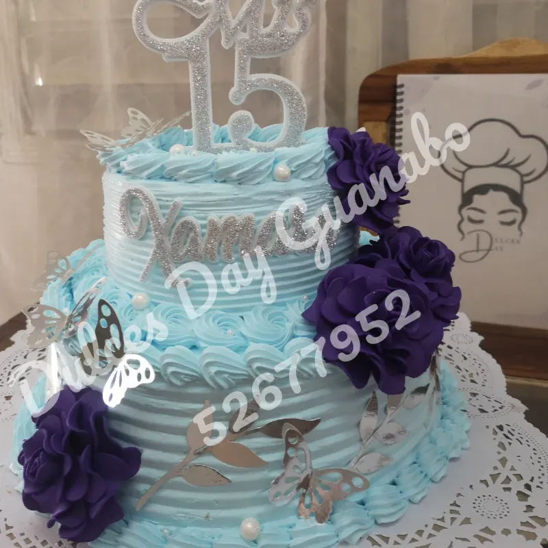 Cake sencillo de 15 años 