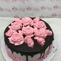 Cake con cobertura de chocolate total
