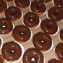 Cubiertas de chocolate oscuro 