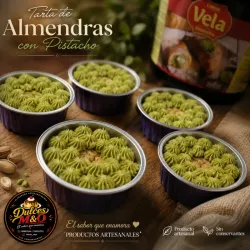 Tarta de Almendras con Pistacho 🥧🧆