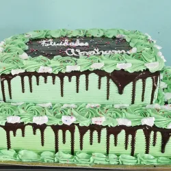 Cake de Bandeja Entera de Dos Pisos Cuadrado o Cake Sarten