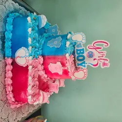 Cake de Media Bandeja de Dos Pisos 