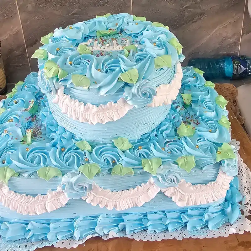 Cake de Media Bandeja de Dos Pisos 