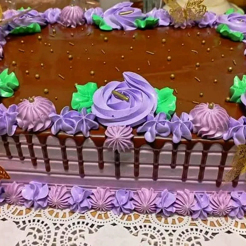Cake Rect. c/Baño de Chocolate
