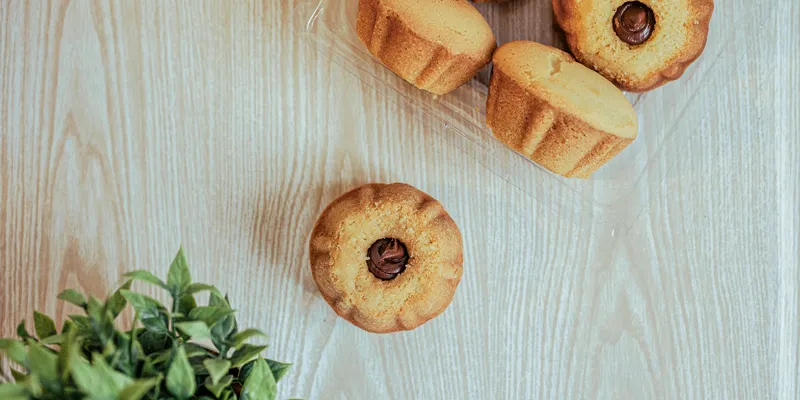 Mini roscones con nutella