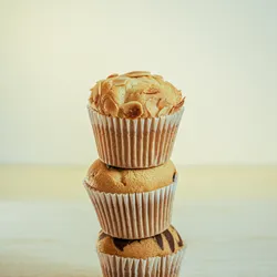 Muffins con almendras 