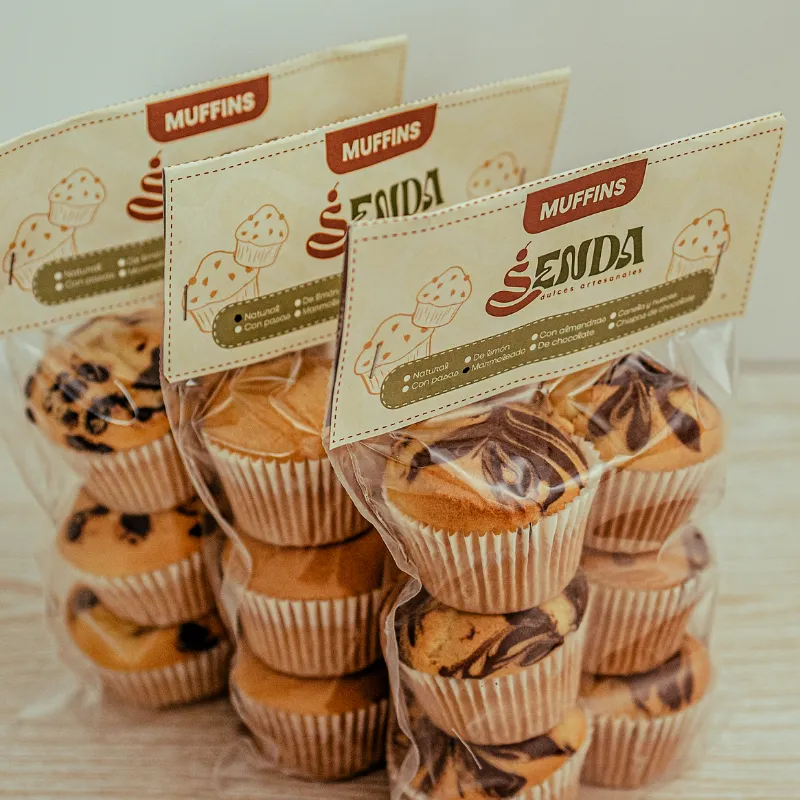 Muffins con chispas de chocolate 