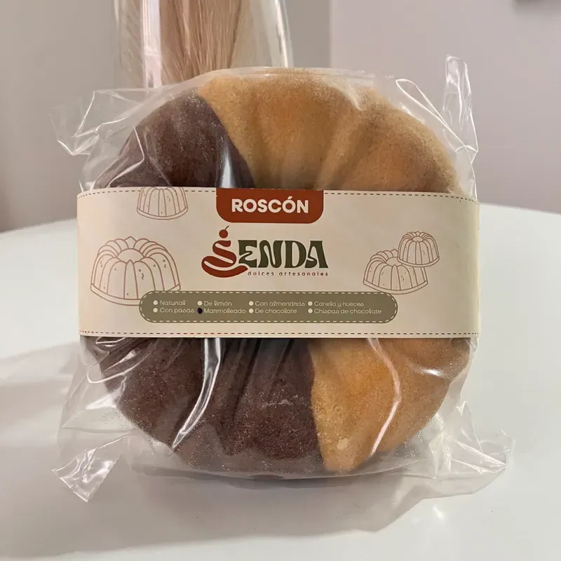 Roscón marmoleado 